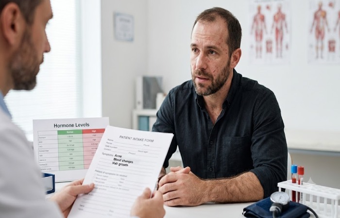what are the signs of high testosterone in a man